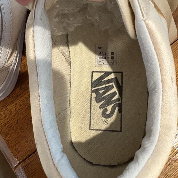 Vans Old Skool Shoes Women 9.5 Ballet Pink Champagne Satin Ribbon Laces Skate - Picture 6 of 10